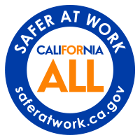 Safer at Work - California for all logo